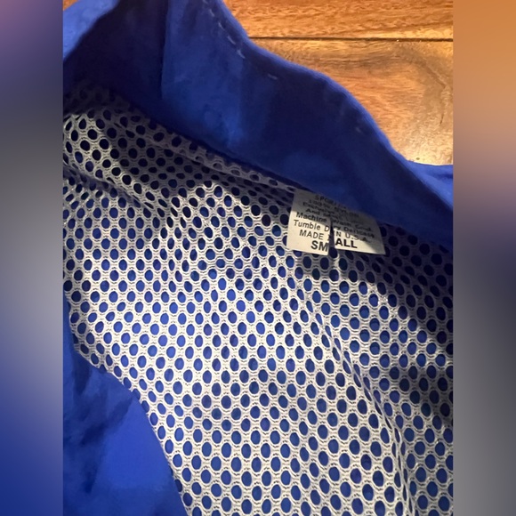 Men's Blue Jacket Windbreaker Running VTG Sporthill S - Picture 2 of 3
